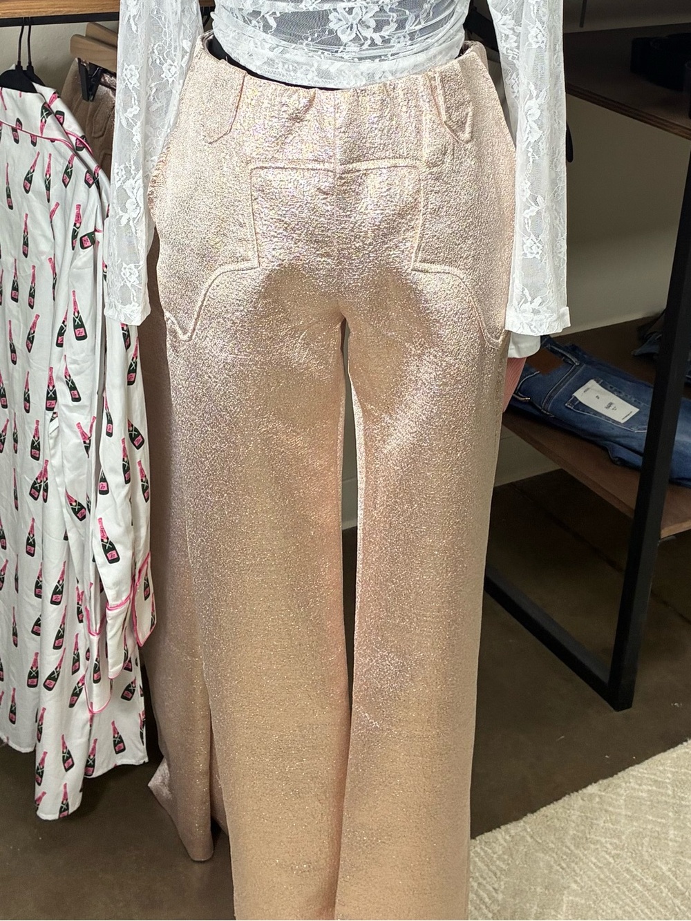 Women's Champagne Sparkle Pants